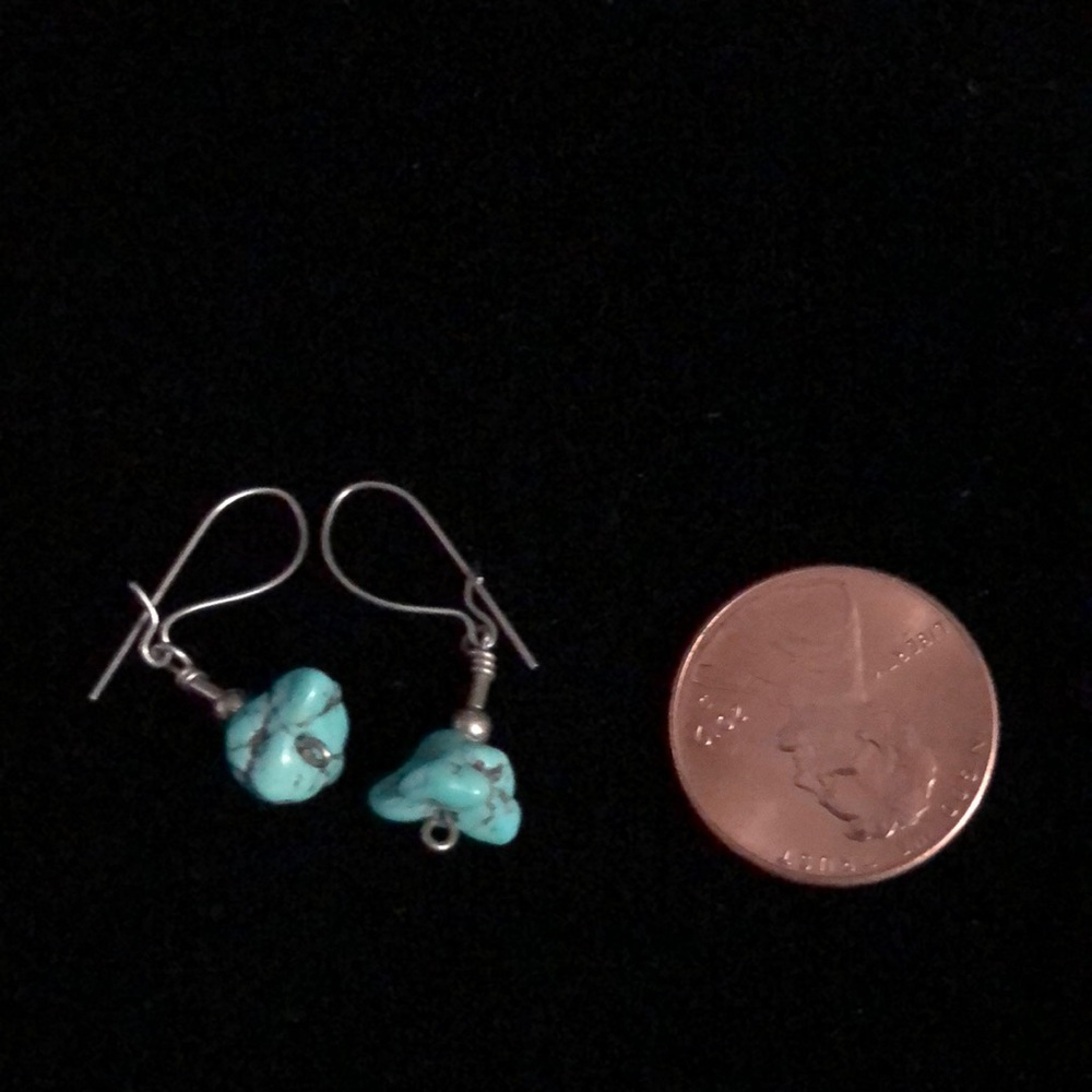 Turquoise earrings - Picture 2 of 3